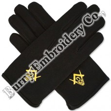Masonic Regalia Hands Embroidery Gloves